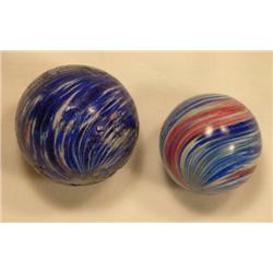 Two End of Day marbles