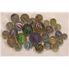 Image 1 : Twenty-five candy stripe swirl marbles
