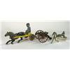 Image 1 : Three cast Iron toys