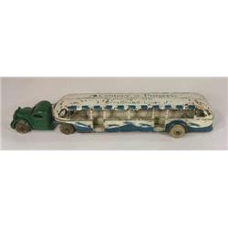 Arcade cast iron Greyhound Lines Bus