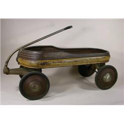 Mercury Streamliner metal pull toy wagon