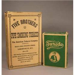 Two Cardboard Tobacco Store Boxes