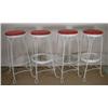 Image 1 : Set of 4 wire framed bar stools