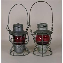 Two Railroad lanterns