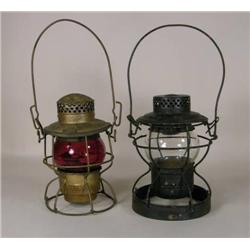 Two Railroad lanterns