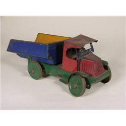 Marx early toy tin dump truck