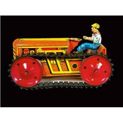 Marx tin wind-up tractor