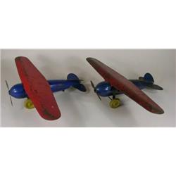 Two Wyndotte pressed steel airplane
