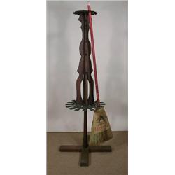 Oak Country Store broom holder