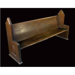 Oak church pew cathedral ends