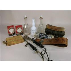 Selection of misc. barber shop items