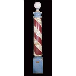 Cast Iron barber pole, 8 Foot tall