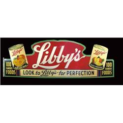 Libby's sign from A&P, Chicago, IL, 1930