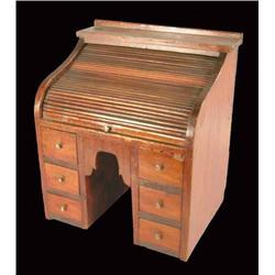 Dolls  Wood Roll Top Desk
