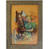 Image 1 : Advertising Print showing Lady with Horse