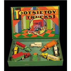 Tootsie Toy Deluxe Truck Set Original Box