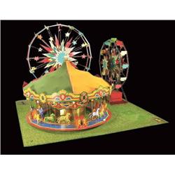 Hand made miniature carnival set