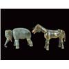 Image 1 : Schoenhut wooden elephant and mule