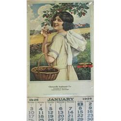 1926 Calendar for McCormick-Deering