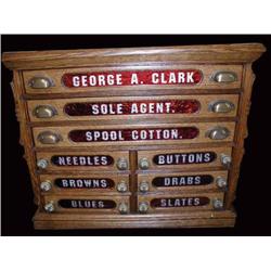 Spool Cabinet, George A. Clark 9 Drawer