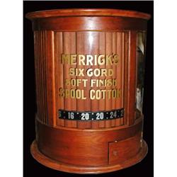 Merricks Spool Cabinet, Rare Round Style