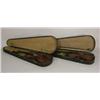 Image 1 : Two violins in original wood cases