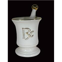 RX back bar display mortar and pestel