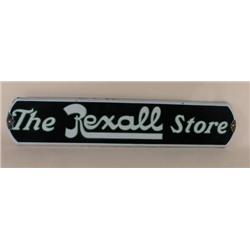 Porcelain 1 sided sign (The Rexall Store)