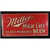 Image 1 : Tin Miller High Life Beer sign