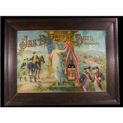 Jas. E. Pepper Tin Sign
