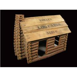 Towle's Syrup Log Cabin. Store Display