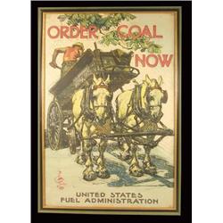 World War 1 Poster, Order Coal Now