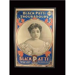Black Patti Troubadours Paper Poster