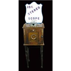 Arcade Stereo Scope, 1927, oak cabinet