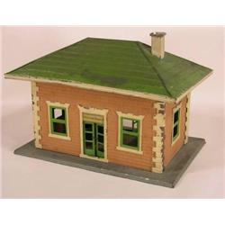 Ives tin toy train waiting room