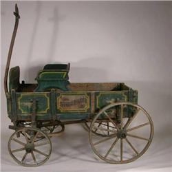 Rare childs Studebaker wooden wagon