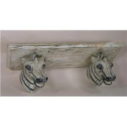 Early zebra head shelf, all original