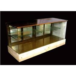 Drugstore showcase w/marble base