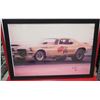 Image 1 : Framed “Banana Gold IV” Race Car Print Signed by Ron
