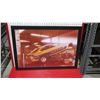 Image 2 : Framed ”Banana Gold” Vega Race Car Print Signed by Ron