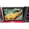 Image 2 : Framed “Banana Gold VIII” Race Car Print Signed by Ron