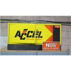 ACCEL Eliminator Ignition "NOS Refills Here" Metal Cabinet