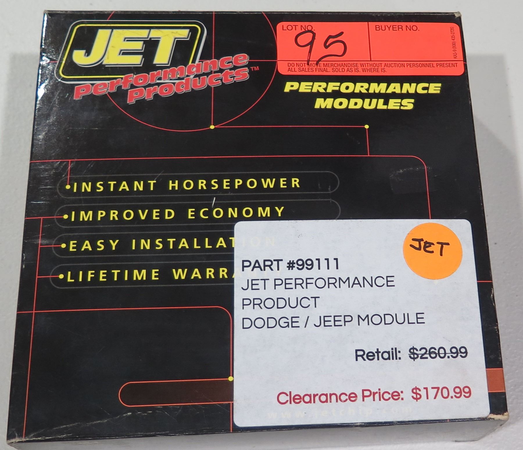 Jet Performance Module 99111 for Dodge/Jeep - Oahu Auctions
