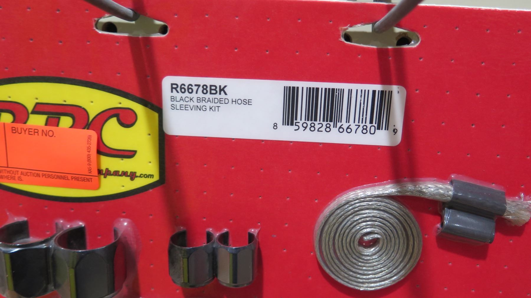 Multiple RPC Racing Power Company R6678BK Braided Hose Sleeving Kit, etc