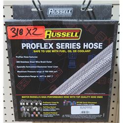 Qty 2 Russell Proflex Series 632000 High Performance Hose (#4 – 3ft)