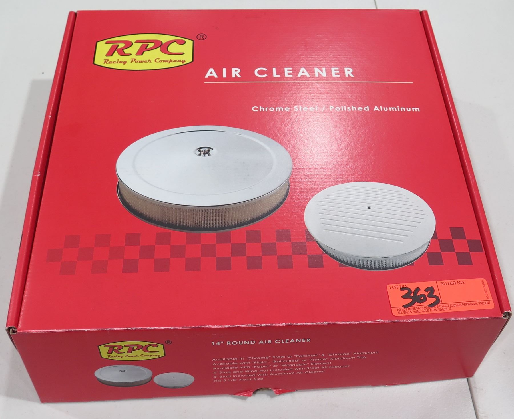 RPC Racing Power Company R2121 14" x 2" Air Cleaner