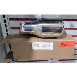 Pacesetter 95-4250 Stainless Exhaust Tip (2.5 in. Inlet i.d, 3.5 in. Outlet, 10 in Length)