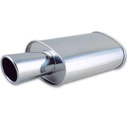 Vibrant Performance VIB1046 Oval Muffler 4" Tip 2.5" Inlet