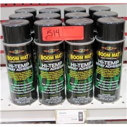 Qty 12 Boom Mat 050490 Hi Temp Spray Adhesive Cans, 10 oz $19/ea