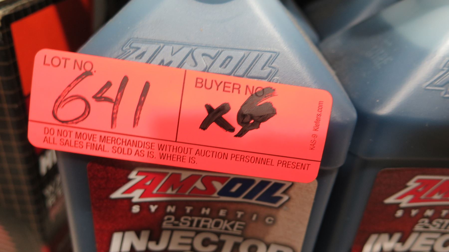 Qty 6 Quarts AMSoil Synthetic 2 Stroke Injector Oil - Oahu Auctions